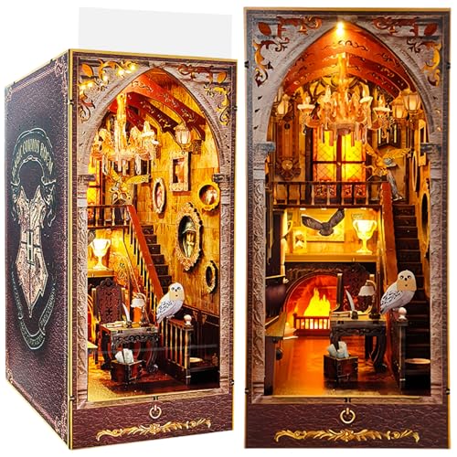 DIY Magic Academy Book Nook, Fantasy Castle Common Room Model, 3D Assembly Bookend, Retro Mystic Theme for Adults DIY Magic Academy Book Nook, Fantasy Castle Common Room Model, 3D Assembly Bookend, Retro Mystic Theme for Adults von KingStora
