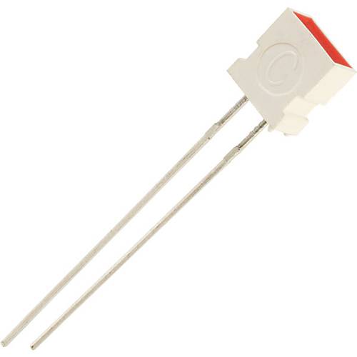 Kingbright LED bedrahtet Rot Rechteckig 3.65 x 6.15mm 10 mcd 100° 30mA 2V von Kingbright