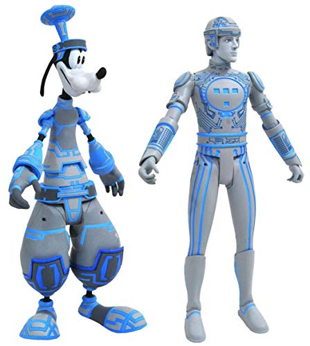 Diamond Select Toys Kingdom Hearts Select: Space Paranoids Goofy & Tron Actionfigur, 2er-Pack von Diamond Select Toys