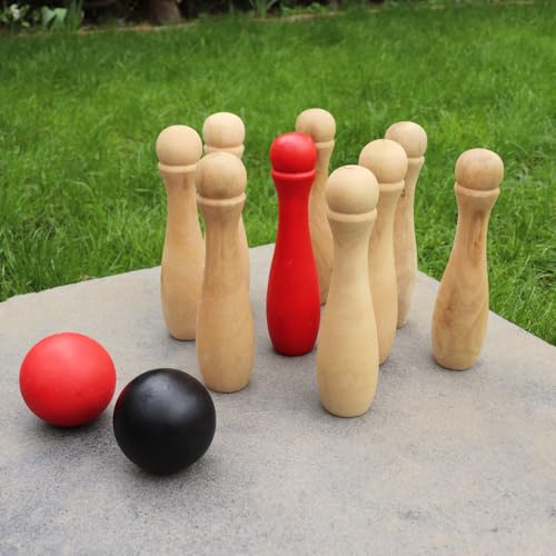 King Fisher GA016 Holz Skittles Garten Spiel Set von Kingfisher