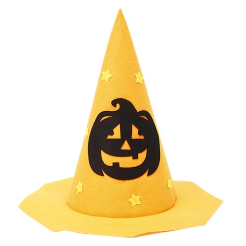 Kingke Halloween-Hexenhut, zarter schwarzer Retro-Zauberer-Hut für Maskerade, Mode, Erwachsene, Cosplay-Kostüm-Zubehör von Kingke