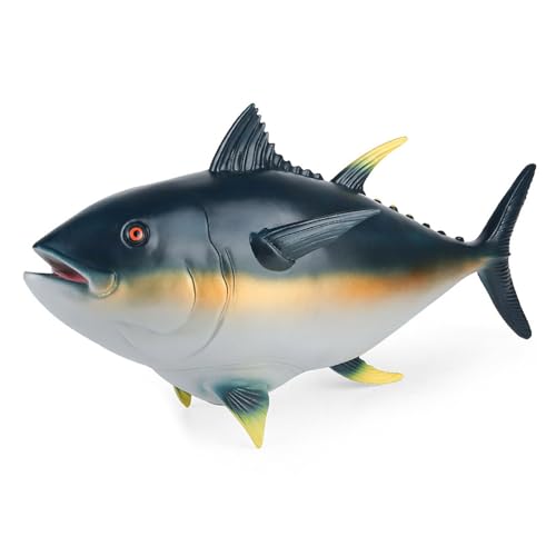 Spielzeug Fisch Dekoration Spaß Simulierte Thunfische Ornament Dekor Pädagogisches Objekt Realistisches Modell Spielzeug Kinder und Erwachsene von Kingke