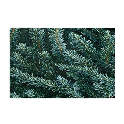 Evergreen Pine Branch Puzzles1000 Teile Pädagogische Intellektuelle Holzpuzzles, lustige Puzzles, Stressabbau-Puzzles, 75 x 50 cm (L x B) von Kingww