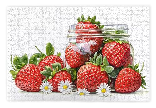 Puzzle 2000 Teile Erwachsene, Erdbeere Puzzle 2000 Teile mit Geschenkbox, Holzpuzzle Erwachsene mit Naturholz, Geschenke für Frauen, Geschenke für Männer, Groß Holzpuzzle für Wanddeko Wohnzimmer, P-25 Puzzle 2000 Teile Erwachsene, Erdbeere Puzzle 2000 Teile mit Geschenkbox, Holzpuzzle Erwachsene mit Naturholz, Geschenke für Frauen, Geschenke für Männer, Groß Holzpuzzle für Wanddeko Wohnzimmer, P-25 von Kinntn