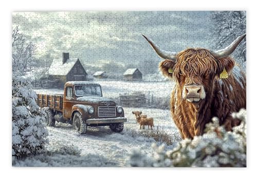 Puzzle 2000 Teile Erwachsene, Hochlandrinder Puzzle 2000 Teile mit Geschenkbox, Holzpuzzle Erwachsene mit Naturholz, Geschenke für Frauen, Geschenke für Männer, Holzpuzzle für Deko Wohnzimmer, O-55 Puzzle 2000 Teile Erwachsene, Hochlandrinder Puzzle 2000 Teile mit Geschenkbox, Holzpuzzle Erwachsene mit Naturholz, Geschenke für Frauen, Geschenke für Männer, Holzpuzzle für Deko Wohnzimmer, O-55 von Kinntn