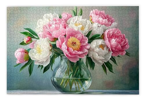 Puzzle 2000 Teile Erwachsene, Pfingstrose Puzzle 2000 Teile mit Geschenkbox, Holzpuzzle Erwachsene mit Naturholz, Geschenke für Frauen, Geschenke für Männer, Groß Holzpuzzle für Deko Wohnzimmer, Q-89 Puzzle 2000 Teile Erwachsene, Pfingstrose Puzzle 2000 Teile mit Geschenkbox, Holzpuzzle Erwachsene mit Naturholz, Geschenke für Frauen, Geschenke für Männer, Groß Holzpuzzle für Deko Wohnzimmer, Q-89 von Kinntn
