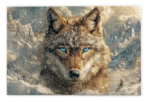 Puzzle 2000 Teile Erwachsene, Wolf Puzzle 2000 Teile mit Geschenkbox, Holzpuzzle Erwachsene mit Naturholz, Geschenke für Frauen, Geschenke für Männer, Groß Holzpuzzle für Wanddeko Wohnzimmer, W-15 Puzzle 2000 Teile Erwachsene, Wolf Puzzle 2000 Teile mit Geschenkbox, Holzpuzzle Erwachsene mit Naturholz, Geschenke für Frauen, Geschenke für Männer, Groß Holzpuzzle für Wanddeko Wohnzimmer, W-15 von Kinntn
