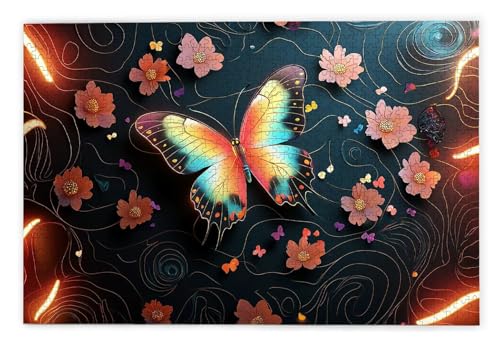 Puzzle 3000 Teile, Schmetterling Puzzle 3000 Teile Erwachsene, Holzpuzzle Erwachsene, EIN Herausforderndes Rätsel, Puzzlespiele für Die Ganze Familie, Holzpuzzle für Deko Wohnzimmer, Geschenke, W-46 Puzzle 3000 Teile, Schmetterling Puzzle 3000 Teile Erwachsene, Holzpuzzle Erwachsene, EIN Herausforderndes Rätsel, Puzzlespiele für Die Ganze Familie, Holzpuzzle für Deko Wohnzimmer, Geschenke, W-46 von Kinntn