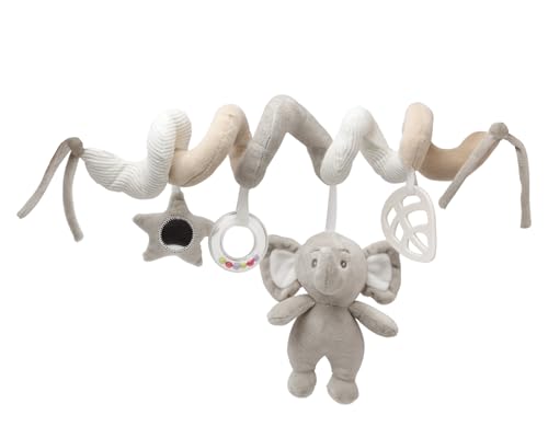 Kiokids Grey and Beige Elephant Spiral Teddy von Kiokids