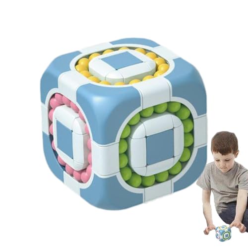 Kioriur Magic Bean Puzzle-Spielzeug – rotierende Magic Bean 2 in 1 Magic Bean Cube – pädagogisches Puzzle-Dekompressionsspielzeug für Kinder, Kleinkinder von Kioriur