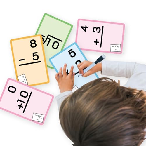 Kioriur Mathe-Lernkarten für Kinder, Multiplikations-Lernkarten-Set | Trocken wischbare Multiplikations-Lernkarten für die Schule zu Hause - Kindergarten-Lernaktivitäten, Lehr- und Überprüfungstool von Kioriur