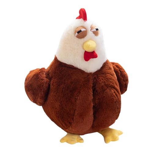 Huhn-Plüschtier,Huhn-Stofftier, Huhn-Plüschfigur, Entzückende Huhn-Plüschfigur, umarmbare Hahnfigur, bequemes Spielzeug für, Mädchen, Kinder von Kirdume