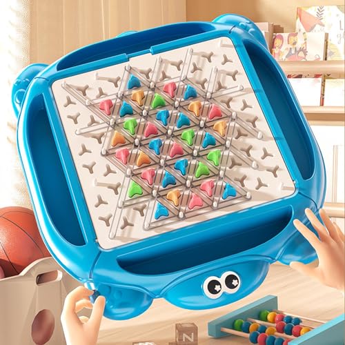 Triggle Spiel, Ketten Dreieck Spiel, Dreieck Schach Brettspiel, Interaktives Steckspiel, Ketten Dreieck Rätsel Strategie Puzzle Spielzeug, Dreieck Schach Tischspiel Für Kinder von Kirdume