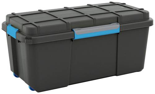 KIS 241507 Aufbewahrungsbox Scubba stapelbar (B x H x T) 780 x 350 x 395mm Grau-Blau, Schwarz 1St. von Kis