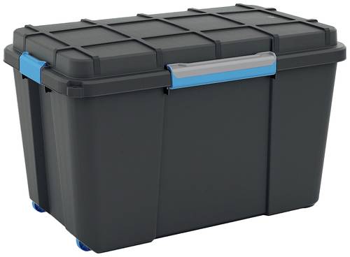 KIS 241508 Aufbewahrungsbox Scubba stapelbar (B x H x T) 735 x 460 x 445mm Grau-Blau, Schwarz 1St. von Kis