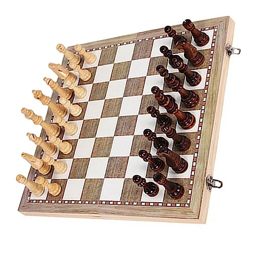 Kisangel 1 Satz Holzschach Schachbrett Falten Dame Internationales Schach aus Holz zusammenklappbares Schachset pädagogisches Schachspielzeug Internationales Kinderschach Kinderspielzeug Kisangel 1 Satz Holzschach Schachbrett Falten Dame Internationales Schach aus Holz zusammenklappbares Schachset pädagogisches Schachspielzeug Internationales Kinderschach Kinderspielzeug von Kisangel