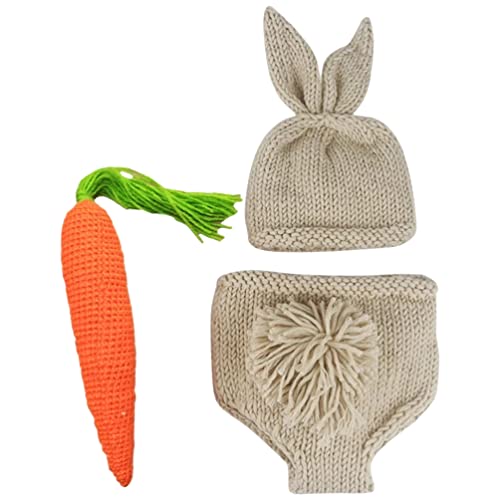 Kisangel 1 Satz Neugeborener Pullover Häkel-strickkostüm Für Häschen Neugeborenes Foto-outfit Kaninchen Baby-osterhase-fotografie-requisite Babyparty-kleider Kleine Einstellen Garn Mädchen Kisangel 1 Satz Neugeborener Pullover Häkel-strickkostüm Für Häschen Neugeborenes Foto-outfit Kaninchen Baby-osterhase-fotografie-requisite Babyparty-kleider Kleine Einstellen Garn Mädchen von Kisangel