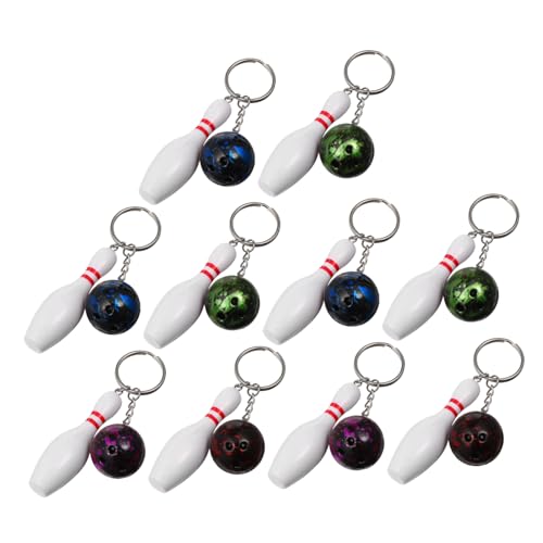 Kisangel 10 Stück Teiliges Bowling Schlüsselanhänger Bunte Anhänger mit Dreidimensionalem Design Vielseitige Bag Schlüssel deko für Geburtstag Sportfans und Alltag Zufällige Farbe Kisangel 10 Stück Teiliges Bowling Schlüsselanhänger Bunte Anhänger mit Dreidimensionalem Design Vielseitige Bag Schlüssel deko für Geburtstag Sportfans und Alltag Zufällige Farbe von Kisangel