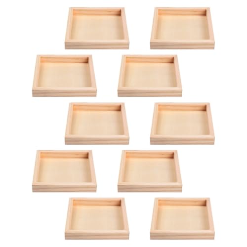 Kisangel 10 Stück Teiliges Holztablett Stabiles Puzzle Aufbewahrungsbrett Praktischer Spielzeughalter Organizerfreundlich zur Sicheren Lagerung von Bausteinen und Puzzleteilen Kisangel 10 Stück Teiliges Holztablett Stabiles Puzzle Aufbewahrungsbrett Praktischer Spielzeughalter Organizerfreundlich zur Sicheren Lagerung von Bausteinen und Puzzleteilen von Kisangel