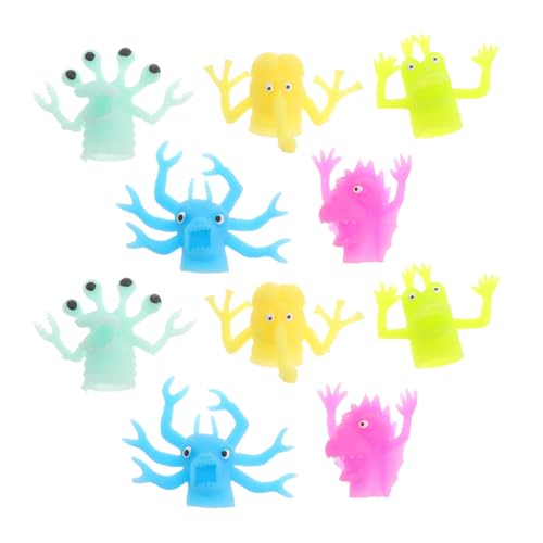 Kisangel 10 Stück Teiliges Leuchtende Fingerpuppen aus TPR Bunte Flexible Fingermonster Spielzeuge für Familienfeiern Partys und Interaktives Rollenspiel Kisangel 10 Stück Teiliges Leuchtende Fingerpuppen aus TPR Bunte Flexible Fingermonster Spielzeuge für Familienfeiern Partys und Interaktives Rollenspiel von Kisangel