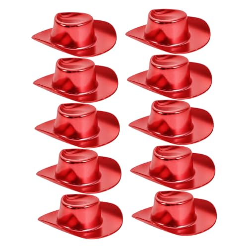 Kisangel 10 Stück Teiliges Mini Cowgirl Hut Winzige Puppenhüte Stilvolle DIY Dekoration Robust und Wiederverwendbar für Cosplay und Puppenfotografie Kisangel 10 Stück Teiliges Mini Cowgirl Hut Winzige Puppenhüte Stilvolle DIY Dekoration Robust und Wiederverwendbar für Cosplay und Puppenfotografie von Kisangel