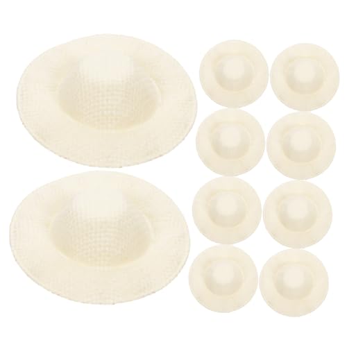 Kisangel 10 Stück Teiliges Mini Strohhüte Handgefertigte Natürliche Miniatur Puppenhüte DIY Bastelzubehör für Puppenhaus Dekoration Party Lebendige Rustikale Accessoires Kisangel 10 Stück Teiliges Mini Strohhüte Handgefertigte Natürliche Miniatur Puppenhüte DIY Bastelzubehör für Puppenhaus Dekoration Party Lebendige Rustikale Accessoires von Kisangel