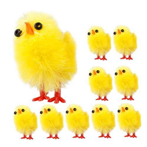 Kisangel 10 Stück Teiliges Niedliche Hühnerfiguren aus Leichtem Material Detailreich Gestaltete Küken Spielzeuge für Osterdekoration und Partygeschenke für Party und Ostertischgestaltung Kisangel 10 Stück Teiliges Niedliche Hühnerfiguren aus Leichtem Material Detailreich Gestaltete Küken Spielzeuge für Osterdekoration und Partygeschenke für Party und Ostertischgestaltung von Kisangel