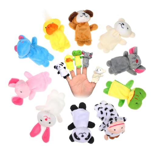 Kisangel 10 Stück Teiliges Plüsch Tier Fingerpuppen Flexible Handpuppen mit Niedlichen Cartoon Motiven Weiche Stofftiere für Kindergeburtstag Lernspiel und Fantasieentwicklung Kisangel 10 Stück Teiliges Plüsch Tier Fingerpuppen Flexible Handpuppen mit Niedlichen Cartoon Motiven Weiche Stofftiere für Kindergeburtstag Lernspiel und Fantasieentwicklung von Kisangel