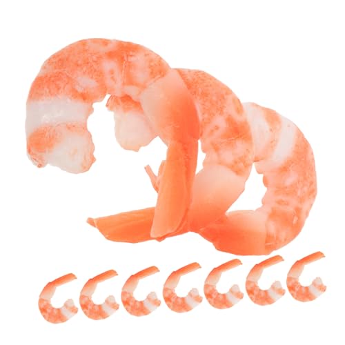Kisangel 10 Stück Teiliges Realistische Kunstgarnelen PVC Modell Lebensechte Gefälschte Garnelen Deko Leichte Miniatur Food Toys Vielseitige Simulation für Küchen-deko Cosplay und Kisangel 10 Stück Teiliges Realistische Kunstgarnelen PVC Modell Lebensechte Gefälschte Garnelen Deko Leichte Miniatur Food Toys Vielseitige Simulation für Küchen-deko Cosplay und von Kisangel