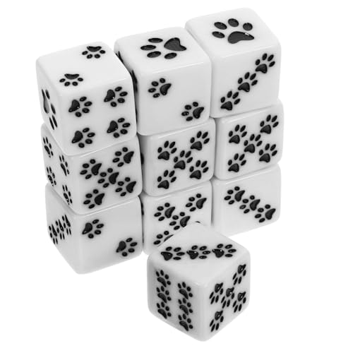 Kisangel 10 Stück Teiliges Resin Würfelset mit Cartoon Bärenpfoten Motiv Sechseitige Spielwürfel mit Quadratischen Ecken für Brettspiele Unterricht und Partyspaß Kisangel 10 Stück Teiliges Resin Würfelset mit Cartoon Bärenpfoten Motiv Sechseitige Spielwürfel mit Quadratischen Ecken für Brettspiele Unterricht und Partyspaß von Kisangel