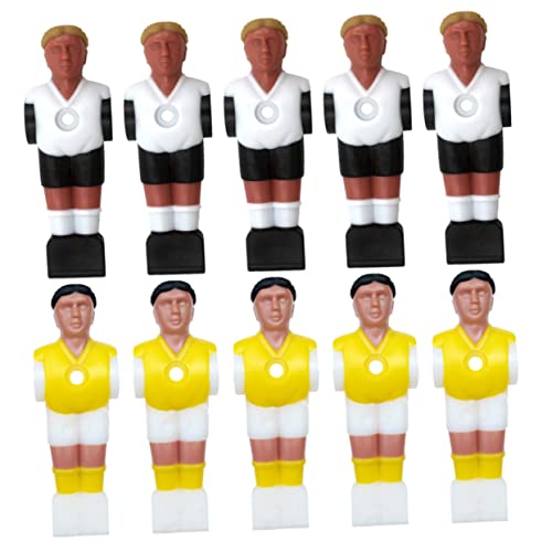 Kisangel 10pcs Mini Spiel Spielzeug Fußball Tisch Fußball Player Statue Harz Fußball Maschine Liefert von Kisangel