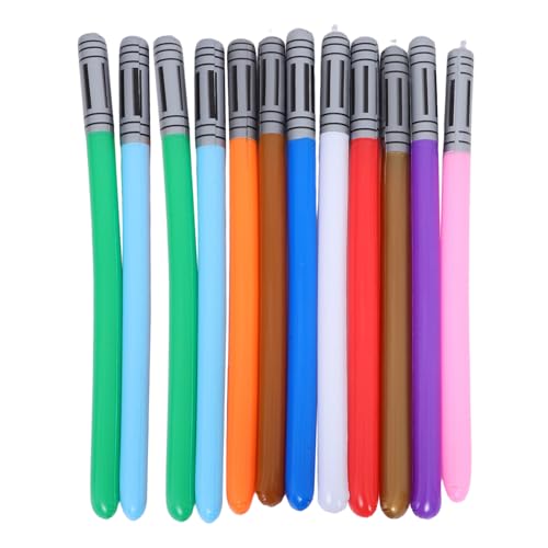 Kisangel 12 Stück Teiliges Aufblasbare Lichtschwerter mit Leuchtendem Design Leichte und Sichere Spielzeugstäbe für Kindergeburtstag Kreative Party-deko und Fantasievolles Rollenspiel Kisangel 12 Stück Teiliges Aufblasbare Lichtschwerter mit Leuchtendem Design Leichte und Sichere Spielzeugstäbe für Kindergeburtstag Kreative Party-deko und Fantasievolles Rollenspiel von Kisangel