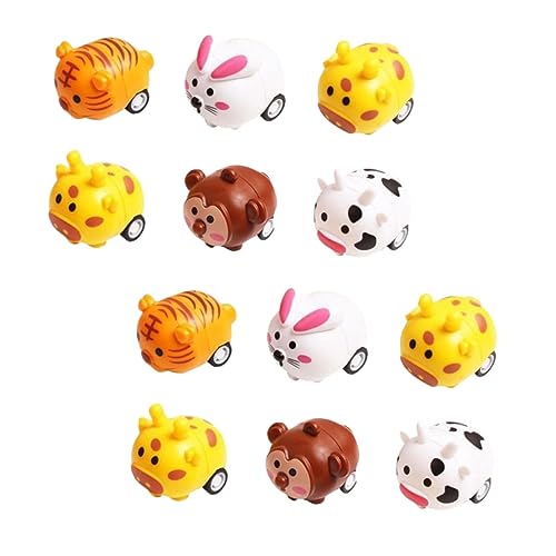 Kisangel 12 Stück Teiliges Lustiger Mini Zugfahrzeuge Spielzeugmodelle Kompakte Rückzugautos mit Bunten Tiermotiven Robustes Material für Jungen und Mädchen Fördert Kreativität und Hand Kisangel 12 Stück Teiliges Lustiger Mini Zugfahrzeuge Spielzeugmodelle Kompakte Rückzugautos mit Bunten Tiermotiven Robustes Material für Jungen und Mädchen Fördert Kreativität und Hand von Kisangel