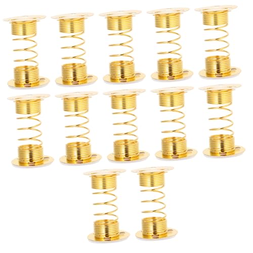Kisangel 12 Stück Teiliges Metall Federsockel für DIY Clay Ornament Langlebige Vielseitige Federbasis für Autoarmaturenbrett Motorrad Elektrofahrrad Schwingende Puppen Kisangel 12 Stück Teiliges Metall Federsockel für DIY Clay Ornament Langlebige Vielseitige Federbasis für Autoarmaturenbrett Motorrad Elektrofahrrad Schwingende Puppen von Kisangel
