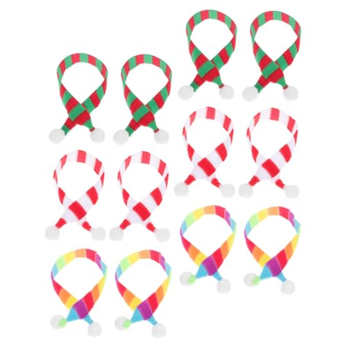 Kisangel 12 Stück Teiliges Mini Weihnachtsschal aus Weichem Dekorative Puppenschals für Flaschen Tisch und Partydeko Vielseitig als Schneemann und Puppenzubehör Langlebig Wiederverwendbar Kisangel 12 Stück Teiliges Mini Weihnachtsschal aus Weichem Dekorative Puppenschals für Flaschen Tisch und Partydeko Vielseitig als Schneemann und Puppenzubehör Langlebig Wiederverwendbar von Kisangel