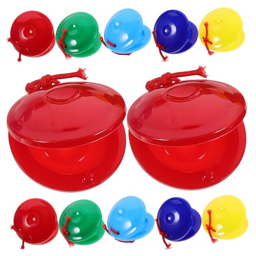 Kisangel 12 Stück Teiliges Orff Percussion Bunte Castanets Musikalisches Fördert Rhythmusgefühl und Farberkennung für Musikalische Früherziehung und Kisangel 12 Stück Teiliges Orff Percussion Bunte Castanets Musikalisches Fördert Rhythmusgefühl und Farberkennung für Musikalische Früherziehung und von Kisangel