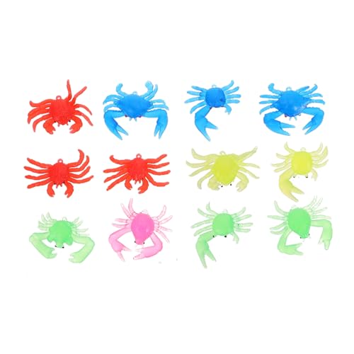 Kisangel 12 Stück Teiliges Realistisches Krabben Spielzeugset aus Umweltfreundlichem TPR Material Bunte Meeresbewohner Detailgetreue Aquarium Dekoration Geeignet als für Meerestierfans Kisangel 12 Stück Teiliges Realistisches Krabben Spielzeugset aus Umweltfreundlichem TPR Material Bunte Meeresbewohner Detailgetreue Aquarium Dekoration Geeignet als für Meerestierfans von Kisangel