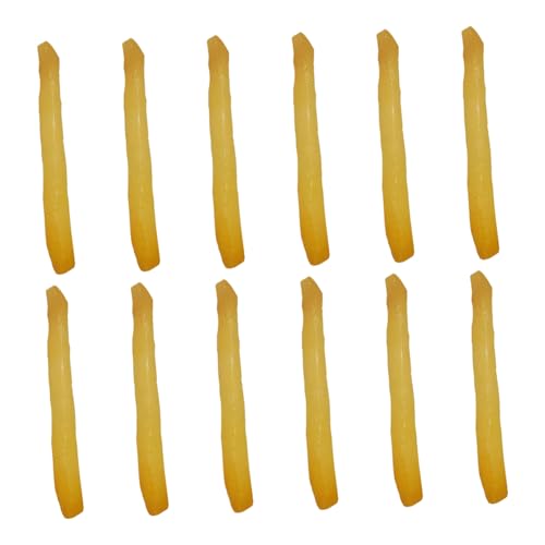 Kisangel 12 Stück Teiliges Simulation Pommes Frites Material Realistische Künstliche Lebensmittel Fotorequisiten Dekoration für Kinderküche und Zuhause Kisangel 12 Stück Teiliges Simulation Pommes Frites Material Realistische Künstliche Lebensmittel Fotorequisiten Dekoration für Kinderküche und Zuhause von Kisangel