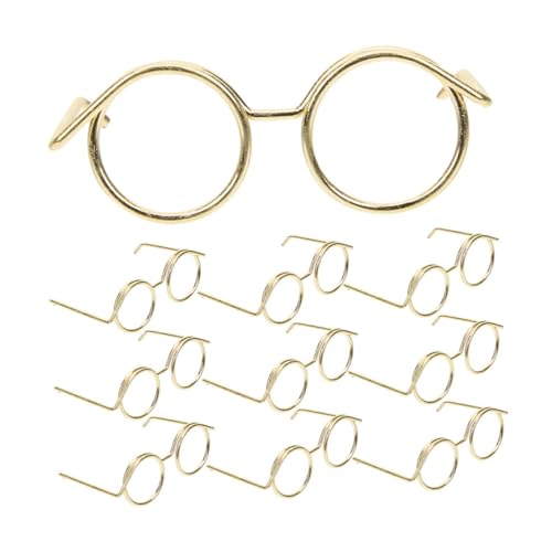 Kisangel 15 Stück Teiliges Mini Puppenbrillen Metallrahmen ohne Gläser Runde Drahtbrillen für Puppenkostüm Zubehör Leicht und Robust für Kreative Puppenoutfits Kisangel 15 Stück Teiliges Mini Puppenbrillen Metallrahmen ohne Gläser Runde Drahtbrillen für Puppenkostüm Zubehör Leicht und Robust für Kreative Puppenoutfits von Kisangel