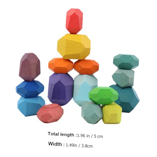 Kisangel 16 Stück Teiliges Bunter Holzbausteine aus Buche Pädagogisches Balancespielzeug für Fördert Farberkennung Motorische Fähigkeiten und Kreatives Stapeln Sicher und Langlebig Kisangel 16 Stück Teiliges Bunter Holzbausteine aus Buche Pädagogisches Balancespielzeug für Fördert Farberkennung Motorische Fähigkeiten und Kreatives Stapeln Sicher und Langlebig von Kisangel