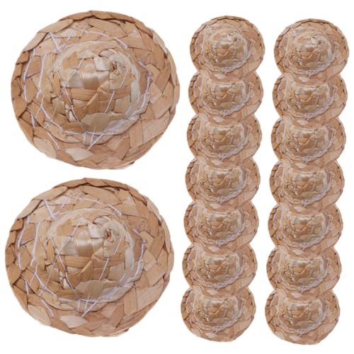 Kisangel 16 Stück Teiliges Kleine Handgewebte Strohhüte Puppenstrohhut deko Kreative Fotorequisiten für DIY Bastelprojekte und Party Geeignet Geruchsneutral und Langlebig aus Naturstroh Kisangel 16 Stück Teiliges Kleine Handgewebte Strohhüte Puppenstrohhut deko Kreative Fotorequisiten für DIY Bastelprojekte und Party Geeignet Geruchsneutral und Langlebig aus Naturstroh von Kisangel
