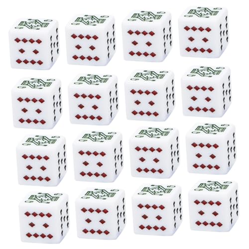 Kisangel 16 Stück Teiliges Weißes Pokerwürfel Portabel Leicht Robust für Liars Dice Spiel Party und Brettspiele Einfache Anwendung Sicher und Komfortabel für Bar und Ktv Unterhaltung Kisangel 16 Stück Teiliges Weißes Pokerwürfel Portabel Leicht Robust für Liars Dice Spiel Party und Brettspiele Einfache Anwendung Sicher und Komfortabel für Bar und Ktv Unterhaltung von Kisangel