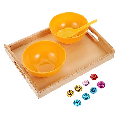 Kisangel 1Satz Kreatives Glockenspielzeug für Montessori mit Bunten Glocken und Holztablett Sicheres Küchenspielzeug Fähigkeiten und Eltern Junge Mädchen Interaktion Kisangel 1Satz Kreatives Glockenspielzeug für Montessori mit Bunten Glocken und Holztablett Sicheres Küchenspielzeug Fähigkeiten und Eltern Junge Mädchen Interaktion von Kisangel