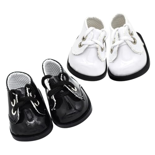 Kisangel 2 Paare Miniatur Puppenschuhe DIY Basteln Schuhe für Plüschpuppen Handgefertigte Realistische Sneaker in Schwarz und Weiß Puppenzubehör für Kreative Spielzeugdekoration Kisangel 2 Paare Miniatur Puppenschuhe DIY Basteln Schuhe für Plüschpuppen Handgefertigte Realistische Sneaker in Schwarz und Weiß Puppenzubehör für Kreative Spielzeugdekoration von Kisangel