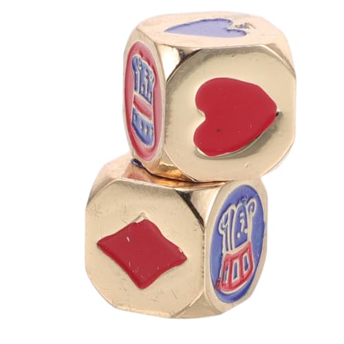 Kisangel 2 STÜCK Metallwürfel mit Herzmuster aus Robustem Zinklegierung Fair Rollende Sechseitige Spielwürfel Geeignet für Brettspiele Rollenspiele und Partyspiele Kisangel 2 STÜCK Metallwürfel mit Herzmuster aus Robustem Zinklegierung Fair Rollende Sechseitige Spielwürfel Geeignet für Brettspiele Rollenspiele und Partyspiele von Kisangel