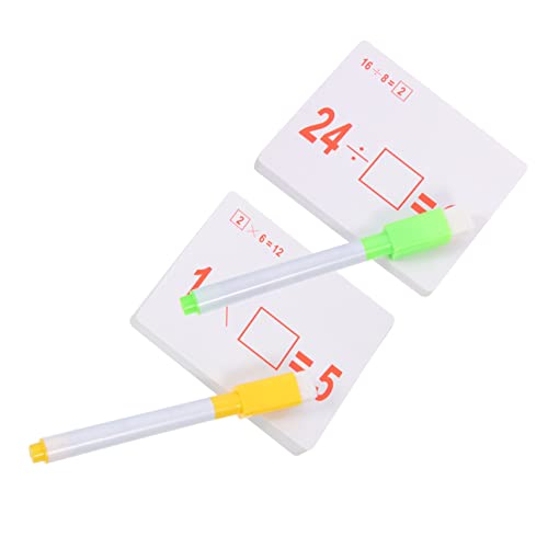 Kisangel 2 Sätze Arithmetik Übungskarten mit Abwischbaren Stiften Teiliges Lernspielzeug für Addition Subtraktion Multiplikation Division Interaktive Mathematik Lernkarten für Vorschule Kisangel 2 Sätze Arithmetik Übungskarten mit Abwischbaren Stiften Teiliges Lernspielzeug für Addition Subtraktion Multiplikation Division Interaktive Mathematik Lernkarten für Vorschule von Kisangel