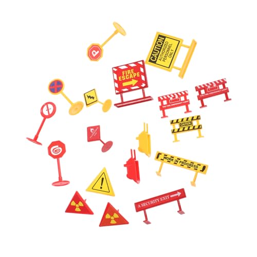 Kisangel 2 Sätze Teiliges Verkehrszeichen spielset aus Robustem für Realistisch Gestaltete Mini verkehrsschilder in Gelb und Rot Pädagogisches Lernspielzeug zur Verkehrssicherheit und Kisangel 2 Sätze Teiliges Verkehrszeichen spielset aus Robustem für Realistisch Gestaltete Mini verkehrsschilder in Gelb und Rot Pädagogisches Lernspielzeug zur Verkehrssicherheit und von Kisangel