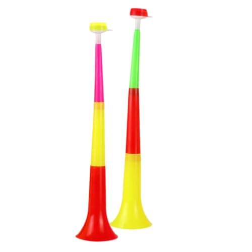 Kisangel 2 Stück Bunte Tragbare Kunststoff Trompeten mit Dreiteiligem Teleskop-Design Laute Fußball-Spiel Geräuschmacher für Party und Fan-Cheer Praktische Jubelhörner Kisangel 2 Stück Bunte Tragbare Kunststoff Trompeten mit Dreiteiligem Teleskop-Design Laute Fußball-Spiel Geräuschmacher für Party und Fan-Cheer Praktische Jubelhörner von Kisangel
