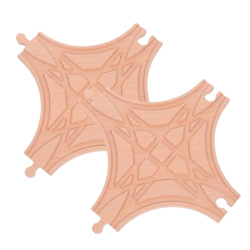 Kisangel 2 Stück Gleiszubehör Holzeisenbahn- Zugzubehör für Holzschienen Bahngleis Holzspielzeug Gleis für Spielzeugzugholz Holzgleis-Szenen-Layout- Holzzug hölzern Khaki Kisangel 2 Stück Gleiszubehör Holzeisenbahn- Zugzubehör für Holzschienen Bahngleis Holzspielzeug Gleis für Spielzeugzugholz Holzgleis-Szenen-Layout- Holzzug hölzern Khaki von Kisangel