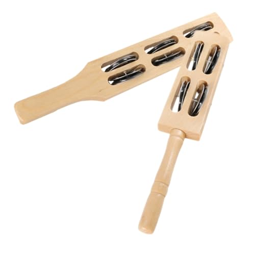 Kisangel 2 Stück Holz Jingle Handglocken Edelstahl Schellen Musikinstrument für Fördert Kreativität und Hand Auge koordination Vielseitiges Musikspielzeug für Musikalische Früherziehung Kisangel 2 Stück Holz Jingle Handglocken Edelstahl Schellen Musikinstrument für Fördert Kreativität und Hand Auge koordination Vielseitiges Musikspielzeug für Musikalische Früherziehung von Kisangel